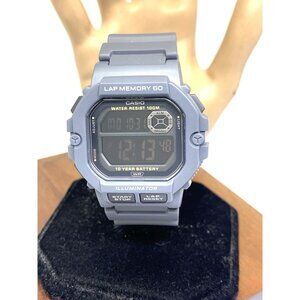 Casio Men's Watch WS-1400H Quartz Digital Gray Resin 44mm Sport Illuminator